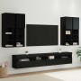 Conjunto de mueble de TV en la pared con luces LED 7 pcs en Muebles TV | Comprar online en Foro24