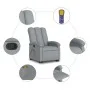 Sillón de masaje reclinable de pie de tela gris claro de , Sillones - Ref: Foro24-3204104, Precio: 335,24 €, Descuento: %