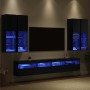 Conjunto de mueble de TV en la pared con luces LED 7 pcs en Muebles TV | Comprar online en Foro24