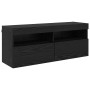 Conjunto de mueble de TV en la pared con luces LED 7 pcs en Muebles TV | Comprar online en Foro24
