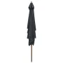 Garden umbrella with wooden pole 200x300 cm anthracite by vidaXL, Umbrellas - Ref: Foro24-44513, Price: 70,65 €, Discount: %