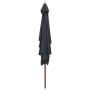 Gartenschirm mit Holzstange 200x300 cm anthrazit von vidaXL, Sonnenschirme - Ref: Foro24-44513, Preis: 68,46 €, Rabatt: %