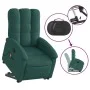 Silla de masaje reclinable de pie de tela verde oscura de , Sillones - Ref: Foro24-3204110, Precio: 294,90 €, Descuento: %