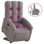 Liftable massage recliner taupe gray fabric by , Armchairs - Ref: Foro24-3204112, Price: 303,02 €, Discount: %