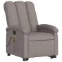 Liftable massage recliner taupe gray fabric by , Armchairs - Ref: Foro24-3204112, Price: 303,02 €, Discount: %