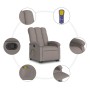 Hebbarer Massagesessel aus taupegrauem Stoff von , Sessel - Ref: Foro24-3204112, Preis: 282,64 €, Rabatt: %