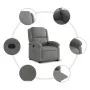 Hebbarer Liegesessel aus dunkelgrauem Stoff von , Sessel - Ref: Foro24-3204165, Preis: 311,66 €, Rabatt: %