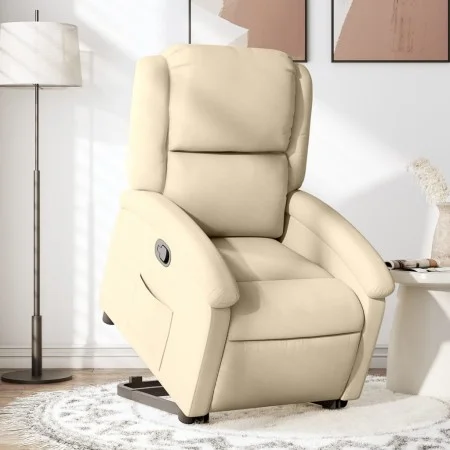 Cream Fabric Liftable Recliner by , Armchairs - Ref: Foro24-3204173, Price: 278,81 €, Discount: %