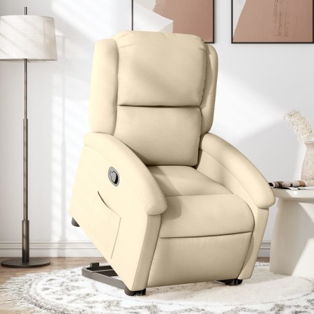 Cremefarbener, anhebbarer Liegesessel aus Stoff von , Sessel - Ref: Foro24-3204173, Preis: 258,20 €, Rabatt: %