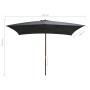 Gartenschirm mit Holzstange 200x300 cm anthrazit von vidaXL, Sonnenschirme - Ref: Foro24-44513, Preis: 68,46 €, Rabatt: %