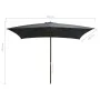Gartenschirm mit Holzstange 200x300 cm anthrazit von vidaXL, Sonnenschirme - Ref: Foro24-44513, Preis: 70,65 €, Rabatt: %