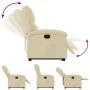 Cream Fabric Liftable Recliner by , Armchairs - Ref: Foro24-3204173, Price: 278,81 €, Discount: %