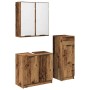 Juego de muebles de baño con cajón 3 pcs Madera vieja en Muebles de baño | Comprar online en Foro24