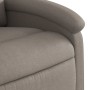 Liftable massage recliner taupe gray fabric by , Armchairs - Ref: Foro24-3204184, Price: 276,19 €, Discount: %