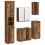 Juego de muebles de baño con cajón 5 pcs Madera vieja en Muebles de baño | Comprar online en Foro24