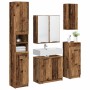 Juego de muebles de baño con cajón 5 pcs Madera vieja en Muebles de baño | Comprar online en Foro24