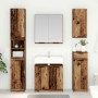 Juego de muebles de baño con cajón 5 pcs Madera vieja en Muebles de baño | Comprar online en Foro24