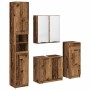 Juego de muebles de baño con cajón 4 pcs Madera vieja en Muebles de baño | Comprar online en Foro24