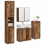 Juego de muebles de baño con cajón 4 pcs Madera vieja en Muebles de baño | Comprar online en Foro24