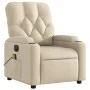 Cream fabric electric massage recliner by , Armchairs - Ref: Foro24-3204707, Price: 274,72 €, Discount: %