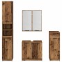 Juego de muebles de baño con cajón 4 pcs Madera vieja en Muebles de baño | Comprar online en Foro24
