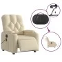 Cream fabric electric massage recliner by , Armchairs - Ref: Foro24-3204707, Price: 274,72 €, Discount: %