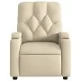 Cream fabric electric massage recliner by , Armchairs - Ref: Foro24-3204707, Price: 274,72 €, Discount: %