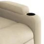 Cream fabric electric massage recliner by , Armchairs - Ref: Foro24-3204707, Price: 274,72 €, Discount: %
