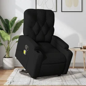 Black Fabric Liftable Massage Recliner by , Armchairs - Ref: Foro24-3204724, Price: 306,61 €, Discount: %