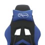 Silla gaming giratoria cuero sintético negro y azul en Sillas gaming | Comprar online en Foro24