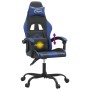 Silla gaming giratoria cuero sintético negro y azul en Sillas gaming | Comprar online en Foro24