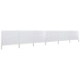 Strandwindschutz mit 6 Stoffbahnen 800x80 cm weiß von vidaXL, Sonnenschirme - Ref: Foro24-44543, Preis: 60,04 €, Rabatt: %
