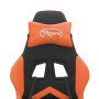 Silla gaming giratoria cuero sintético negro y naranja en Sillas gaming | Comprar online en Foro24