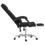 Silla de oficina reclinable masaje cuero sintético negro en Sillas de oficina | Comprar online en Foro24
