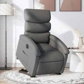 Sillón eléctrico reclinable elevable de tela gris oscuro de , Sillones - Ref: Foro24-3204003, Precio: 337,02 €, Descuento: %