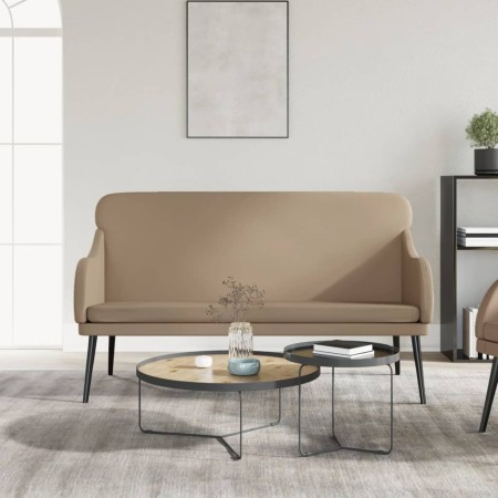 Banco de cuero sintético color capuchino 110x76x80 cm en Bancos | Comprar online en Foro24