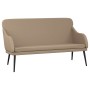 Banco de cuero sintético color capuchino 110x76x80 cm en Bancos | Comprar online en Foro24