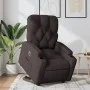 Sillón eléctrico reclinable elevable de tela marrón oscuro de , Sillones - Ref: Foro24-3204739, Precio: 318,23 €, Descuento: %