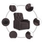 Elektrisch anhebbarer Liegestuhl aus dunkelbraunem Stoff von , Sessel - Ref: Foro24-3204739, Preis: 303,78 €, Rabatt: %