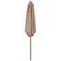 Sombrilla de jardín con palo de madera 270 cm gris topo de vidaXL, Sombrillas - Ref: Foro24-44516, Precio: 72,55 €, Descuento: %