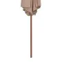 Sombrilla de jardín con palo de madera 270 cm gris topo de vidaXL, Sombrillas - Ref: Foro24-44516, Precio: 72,55 €, Descuento: %