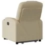 Elektrisch anhebbarer Liegestuhl aus cremefarbenem Stoff von , Sessel - Ref: Foro24-3204401, Preis: 334,29 €, Rabatt: %