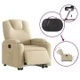 Cream Fabric Electric Liftable Recliner Chair by , Armchairs - Ref: Foro24-3204401, Price: 334,29 €, Discount: %
