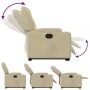 Elektrisch anhebbarer Liegestuhl aus cremefarbenem Stoff von , Sessel - Ref: Foro24-3204401, Preis: 334,29 €, Rabatt: %