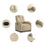 Cream Fabric Electric Liftable Recliner Chair by , Armchairs - Ref: Foro24-3204401, Price: 312,87 €, Discount: %