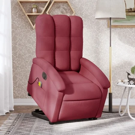Red fabric electric elevating massage chair by , Armchairs - Ref: Foro24-3204131, Price: 334,66 €, Discount: %