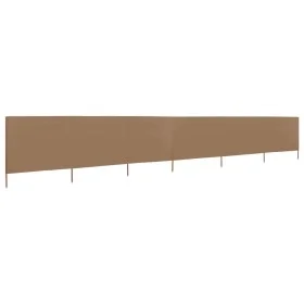 Beach windbreaker with 6 fabric panels 800x80 cm taupe by vidaXL, Umbrellas - Ref: Foro24-44546, Price: 52,18 €, Discount: %