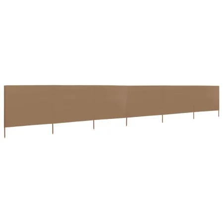 Strandwindjacke mit 6 Stoffbahnen 800x80 cm taupe von vidaXL, Sonnenschirme - Ref: Foro24-44546, Preis: 52,16 €, Rabatt: %