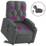 Sillón de masaje eléctrico reclinable elevable tela gris oscuro de , Sillones - Ref: Foro24-3204747, Precio: 394,34 €, Descue...