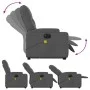 Sillón de masaje eléctrico reclinable elevable tela gris oscuro de , Sillones - Ref: Foro24-3204747, Precio: 394,34 €, Descue...